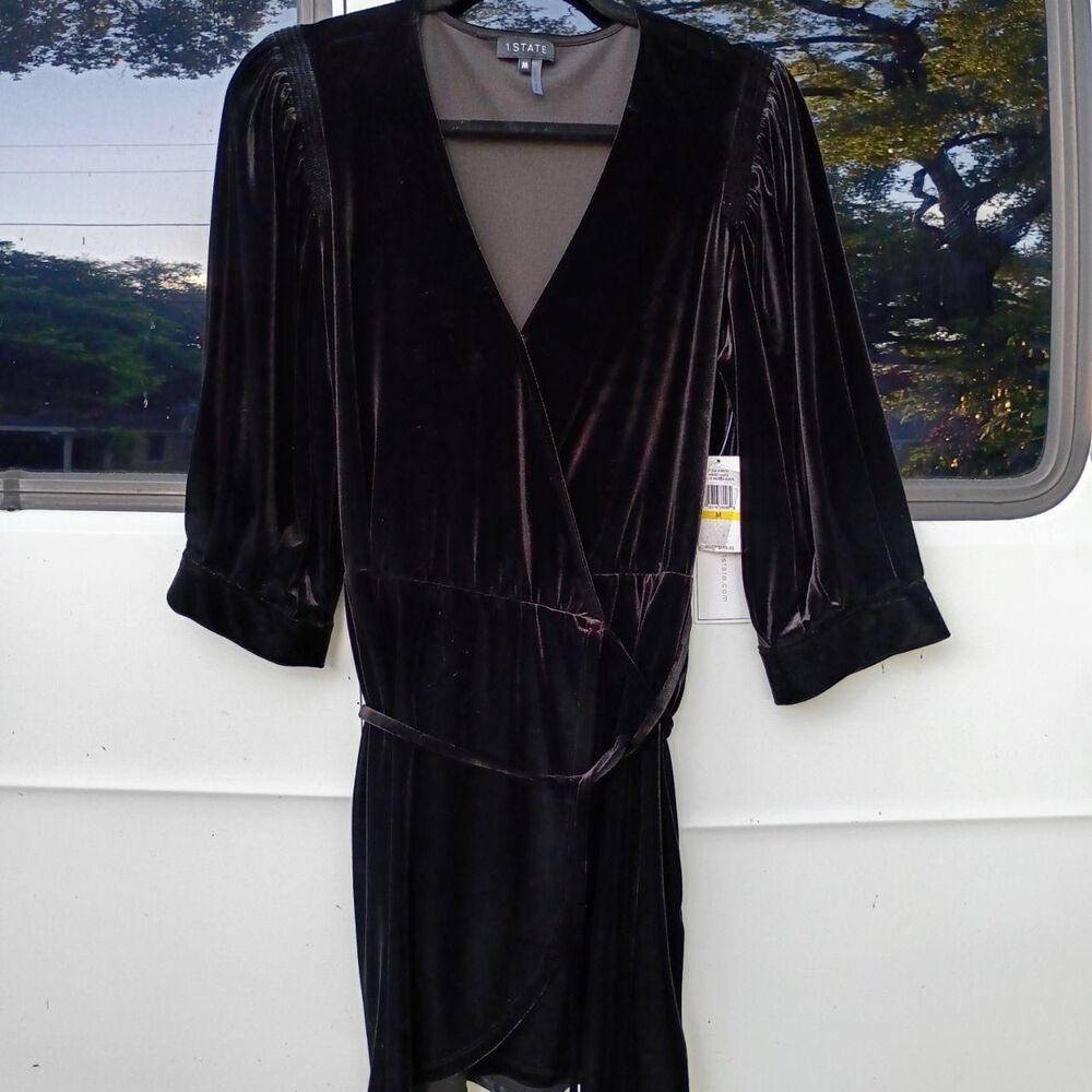 1state Women's Black and Brown Dress